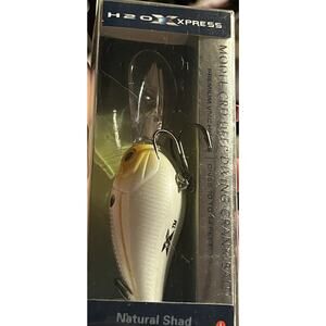 H20 Xpress Model CRD Natural Shad Deep Diving Crank Bait Lure Fishing NWOT